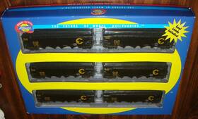 91162 Athearn 91171 - Ho #91162 Chessie 40 Quad 4-bay Coal Hopper Car 6 Pack