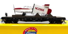 Athearn 92210 Ho 40ft Flat Car With Plane Rutland # 2797