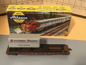 563064 Athearn 92395 Ho 96395 50ft Flat With 1 Trailer Southern Pacific