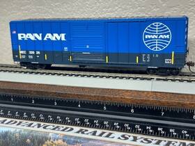 92533 Athearn Pan Am Airlines Outside Post 50ft Fmc Boxcar Ho Scale Inch Globe Logo New