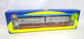92623 Athearn Ho Transport Leasing 85ft Flat With Great Northern Reefer And B&o 40ft Trailer