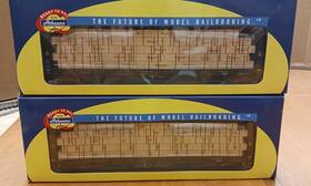 602492 Athearn 92709 Ho 60ft Bulkhead Cars With Load Csx 602483 Lot Of 2