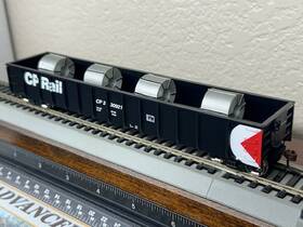 92827 Athearn Cp Rail - 52 Ft Mill Gondola With 4 Steel Coil Load -cp Pacman Ho Scale New
