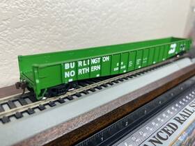 93613 Athearn Burlington Northern - 65 Ft Drop End Mill Gondola Folding Ends Ho Scale New