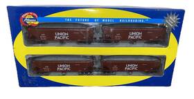 95711 Athearn Union Pacific 40ft Offset Ballast Hopper With Load 4 Car Set Train