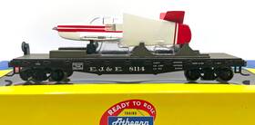 96303 Athearn Ho 40ft Flat Car With Plane Elgin Joliet And Eastern Ej&e # 8114