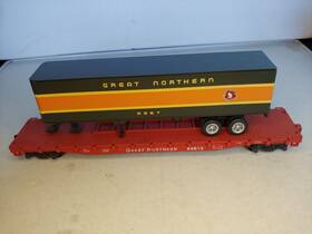 65612 Athearn 96357 Ho Great Northern #65612 Flatcar With Trailer G367