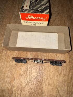 A-605 Athearn Ho Scale A 605 Union Pacific 50ft Flat Car