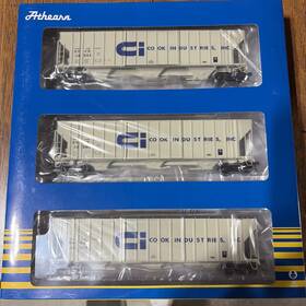 Ath-1318 Athearn Ho Scale Rtr 54 Fmc 4700 Covered Hoppers Inch Cook Industries 3 Pak Nib