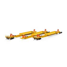 Ath15672 Athearn Ho Rtr 57ft Trinity Spine Car Ttrx #360985 3 Rolling Stock