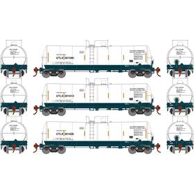 Ath16401 Athearn Ho 16k Gal Clay Tankutlx #301590/301613/301626 Rolling Stock
