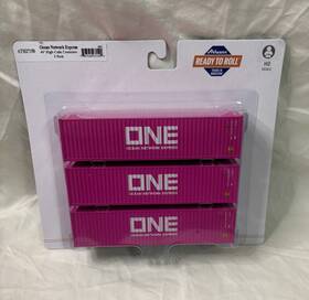 Ath27150 Athearn Ho Scale One Ocean Network Express 40ft Shipping Containers