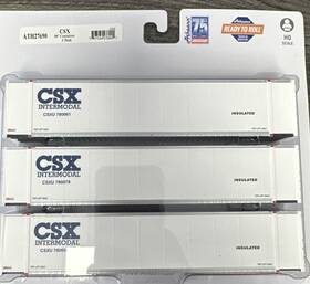 Ath27690 Athearn Ready To Roll 48 Container 3-pack Csx Nib