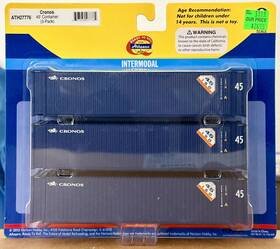 Athearn Ath27776 - Cronos 45ft Container 3-pack