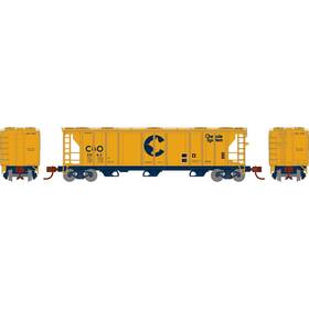 Ath28347 Athearn N Ps-2 2893 3-bay Covered Hopper C&o 2063 Rolling Stock