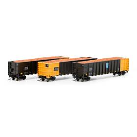 Ath3875 Athearn N Thrall High Side Gondola With Load Djjx #2 3 Rolling Stock