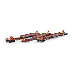 Ath41101 Athearn Ho 57ft Trinity Spine Car Bnsf #300576 3 Rolling Stock