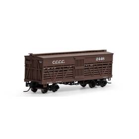 Ath5239 Athearn N 36ft Old Time Stock Car Cccc #2448 Rolling