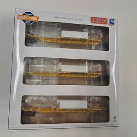 Athearn Ath64007 Ho Scale Ttx Trinity 57ft All Purpose 3 Unit Spine Car New