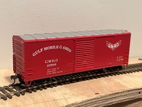 Ath67754 Athearn #ath67754 Ho Scale Gulf Mobile And Ohio 40ft Modernized Box Car #21589 Icg
