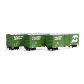 Ath67965 Athearn Ho 40ft Modern Box Carbn #161517/161816/161892 Rolling Stock