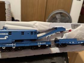 Ath7530 Athearn Ho Scale Cr Conrail 200 Ton Crane Car And Boom Tender