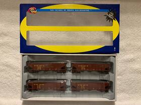 Ath76479 Athearn #ath76479 Ho Scale Union Pacific 40ft 3-bay Ribbed-side Hopper 4-pack