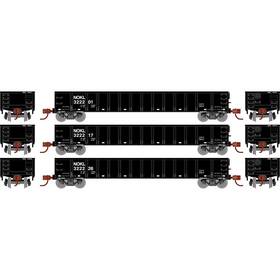 Ath8387 Athearn - Ho Rtr 52ft Mill Gondola Nokl 3