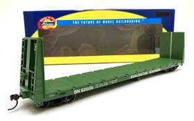 Ath87701 Athearn Rtr Ho Burlington Northern 60ft Bulkhead Flat Car 621556 New Ath87701 Athearn Rtr Ho Burlington Northern 60ft Bulkhead Flat Car 621556 New