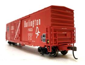Athearn Ath89327 Ho Scale Burlington Fw&d 50ft Combination Door Boxcar #5022