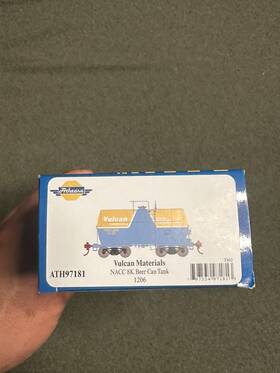 Athearn Ath97181 Vulcan Materials Nacc 8k Beer Can Tank #1206