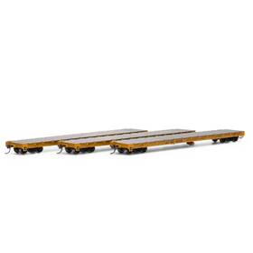 Ath98085 Athearn Ho 60ft Flat Frisco 3 Rolling Stock