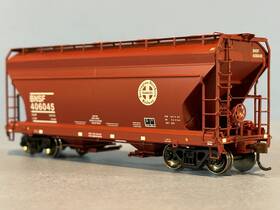 Ath98175 Athearn Ready To Roll Ho Scale Bnsf Acf 2970 2 Bay Hopper Road #406045