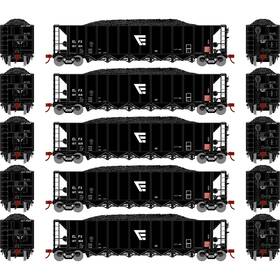 Ath98646 Athearn Ho Rtr 5-bay Rapid Discharge Hopper Elfx #1 5 Rolling Stock