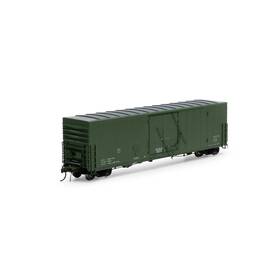 Athg68958 Athearn Ho 50ft Pc&f Smth Side Box With 10ft6 Drdata Only/grn Rolling