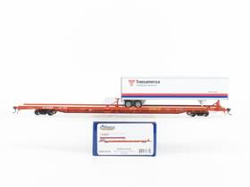 Athg70739 Athearn Ho Genesis Sp Southern Pacific 89ft Flat Car #900999 With Trailer
