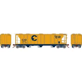 Athg73612 Athearn Ho Ps-2 2893 3-bay Covered Hopper C&o #2052 Rolling Stock