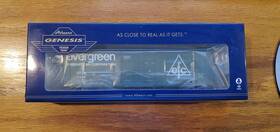 Athg87972 Athearn Genesis Evergreen Freight Car Corp 50ft P C And F Boxcar #4325