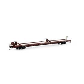 Athgn14363 Athearn N F89-f 89ft8 Tofc Flat Ttx/brown #150677 Rolling Stock