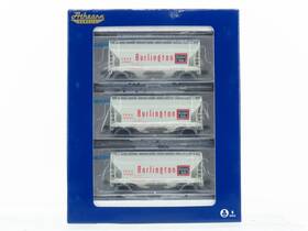 Athg2n4691 Athearn Athgn24691 N Scale Cb&q Burlington Route 2 Bay Hopper 3 Car Set - Sealed