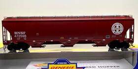 472598 Athearn G4272 Ho Genesis Trinity 5161 Cu Ft Covered Hopper 10 Course Bnsf