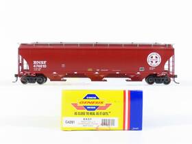 474810 Athearn G4291 Ho Scale Genesis Bnsf Santa Fe 3-bay Covered Hopper #474810