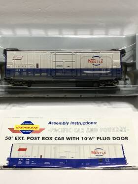 G43381 Athearn Genesis Weathered 50ft Pc&f Box Car Nestle #2 Tncx #43131