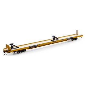 F89-f89 Athearn G70737 Ho Ttx/yellow 8 Inch Tofc Flat Car #152638