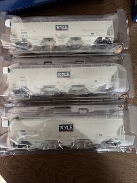 Athg97162 Athearn Genesis Ho Scale 3 Pack Trinity Covered Hoppers - Inch Kyle Railways Nib