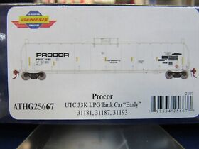 G25667 Athearn Genesis Procor Utc 33k Lpg Tank Car Early 3 Pack