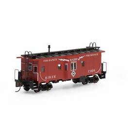 Rnd90186 Athearn Ho Bay Window Caboose Erie #c309 Rolling Stock
