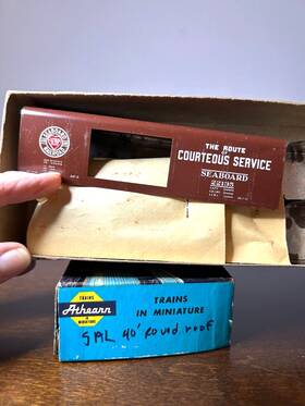 22135 Athearn/metal A-307 #a-307 Seaboard 40ft R.r. D.d. Steel Box Car #22135 Kit H.o. 1 87
