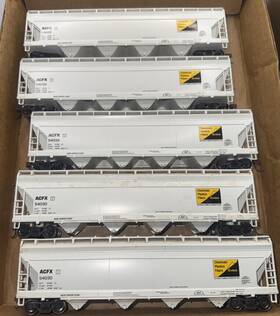 Rnd1195 Athearn Lot 5 Acf 5250 / 54030/32- Cf Hopper - Kodak/acfx Freight Car Ho Scale