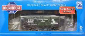 Rnd1285 Athearn New Roundhouse Ho Scale C&o 34ft 2 Bay Hopper Car 52777